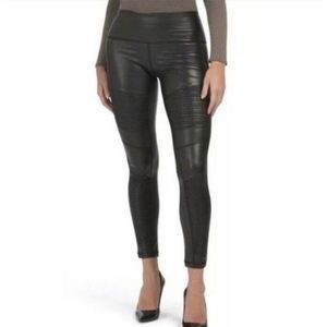 7FAM faux leather leggings size small